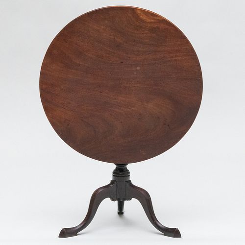GEORGE III MAHOGANY TILT-TOP TRIPOD