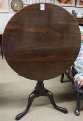 GEORGE III MAHOGANY TIP-TOP TE