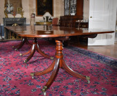 GEORGE III MAHOGANY TRIPLE PED