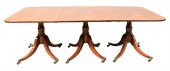 GEORGE III MAHOGANY TRIPLE PED