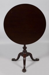 GEORGE III MAHOGANY TRIPOD TAB