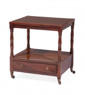 GEORGE III MAHOGANY TROLLEY/SI