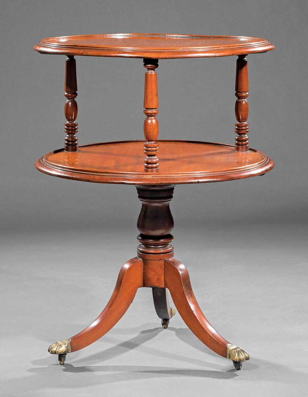 GEORGE III MAHOGANY TWO-TIER