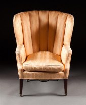 George III mahogany upholstere