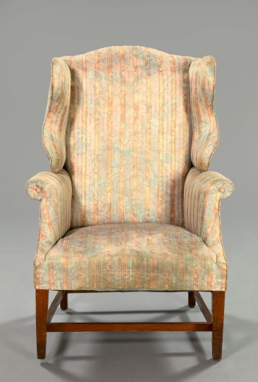 George III Mahogany Wing Chair, 