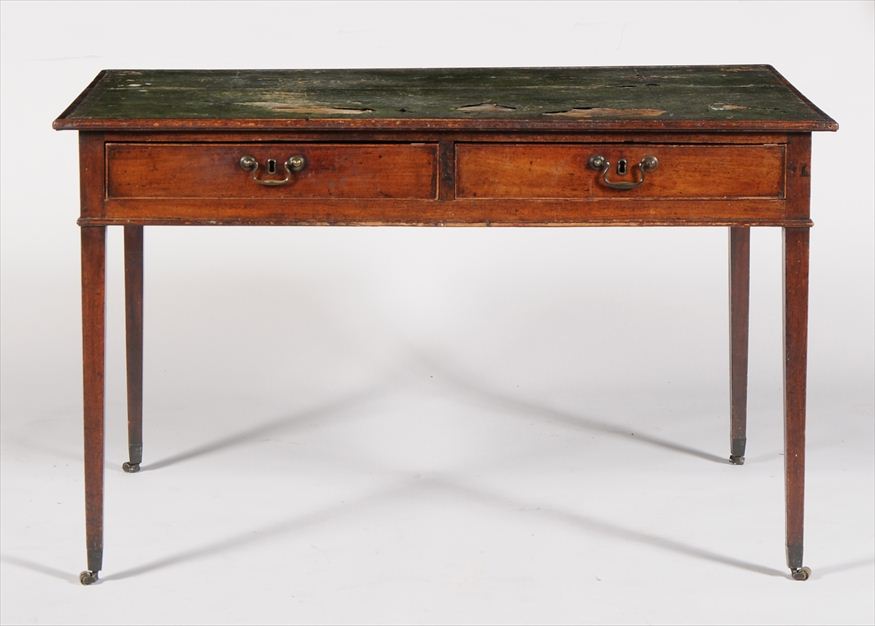 GEORGE III MAHOGANY WRITING DESK