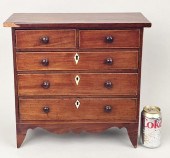 GEORGE III MINIATURE INLAID MA