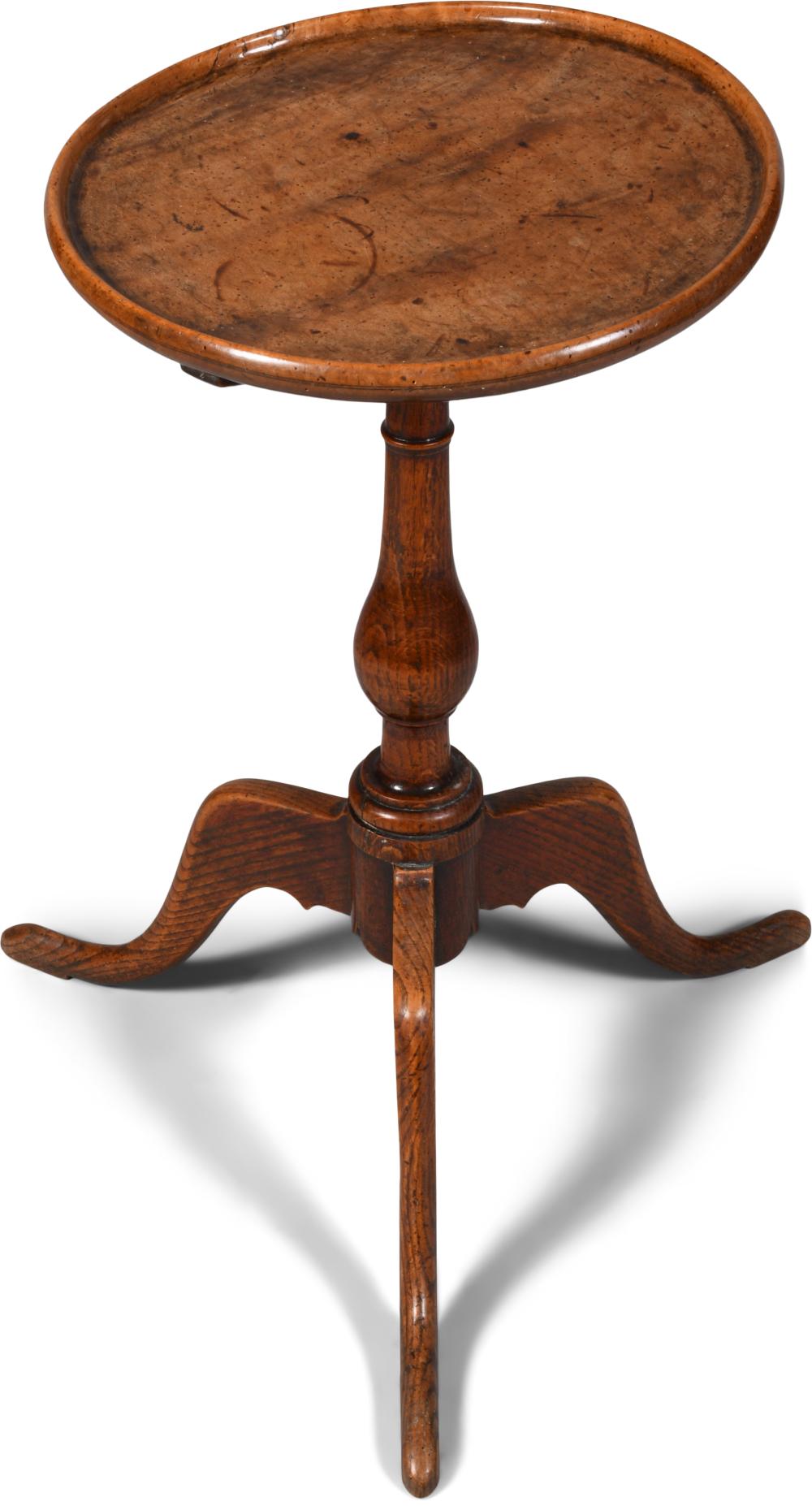 GEORGE III OAK AND WALNUT