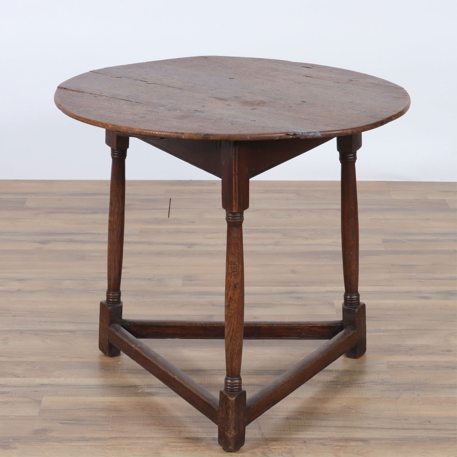 GEORGE III OAK CRICKET TABLE,