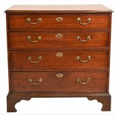 GEORGE III OAK FOUR DRAWER CHE