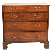GEORGE III OAK FOUR DRAWER CHE