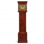 GEORGE III OAK LONGCASE CLOCK,