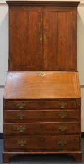 GEORGE III OAK SECRETARY BOOKC