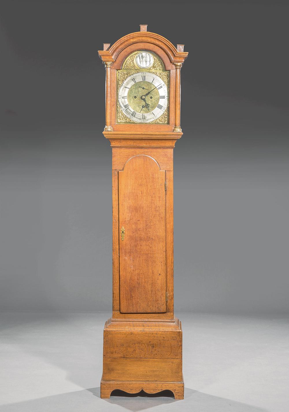 GEORGE III OAK TALL CASE
