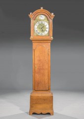 GEORGE III OAK TALL CASE CLOCK