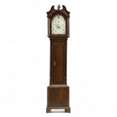 GEORGE III OAK TALL CASE CLOCK