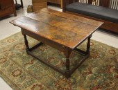 GEORGE III OAK TAVERN TABLE, E