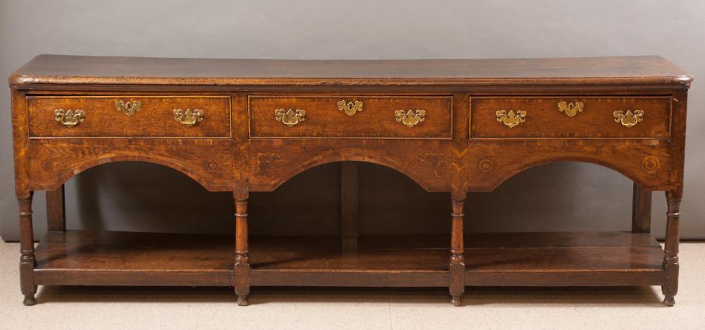 GEORGE III OAK 'WELSH' DRESSER