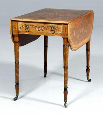 George III paint decorated Pembroke
