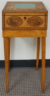 GEORGE III PAINTED AND FLORAL