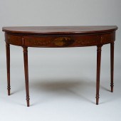 GEORGE III PAINTED D-SHAPED FO
