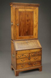GEORGE III PAINTED WALNUT BURE