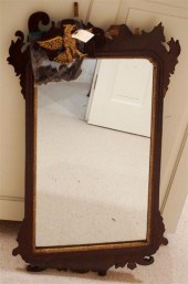 GEORGE III PARCEL GILT MAHOGAN