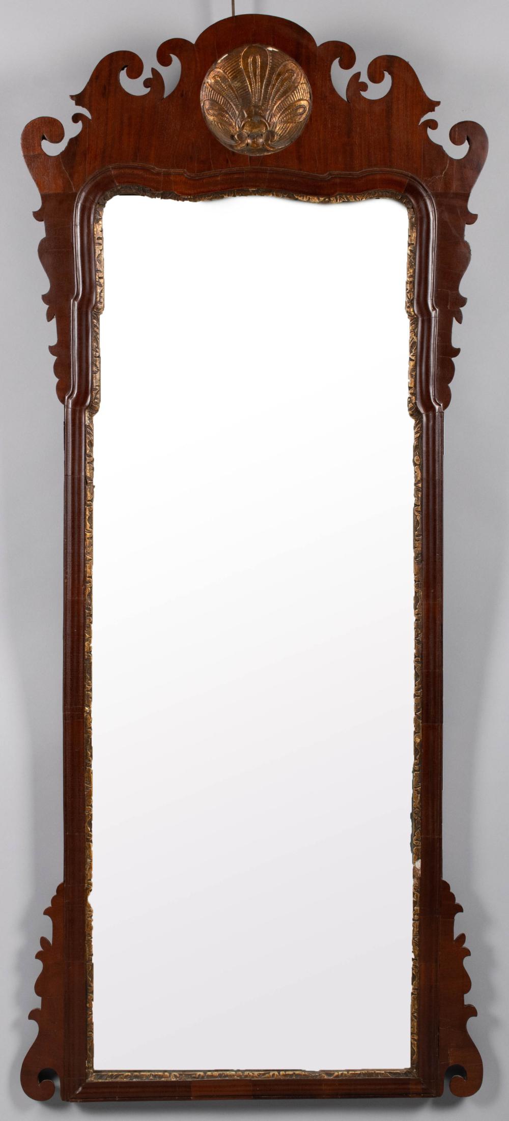 GEORGE III PARCEL-GILT MAHOGANY