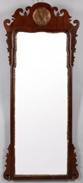 GEORGE III PARCEL-GILT MAHOGAN