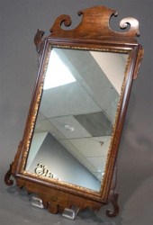 GEORGE III PARTIAL GILT MAHOGA