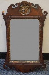 GEORGE III PARTIAL GILT WALNUT