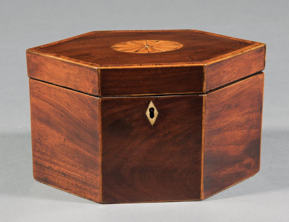 GEORGE III PATERA INLAID MAHOGANY