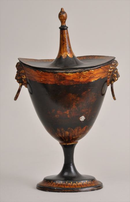 GEORGE III PONTYPOOL CHESTNUT URN