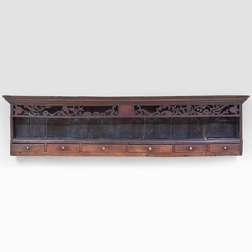 GEORGE III RUSTIC CARVED OAK