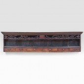 GEORGE III RUSTIC CARVED OAK H