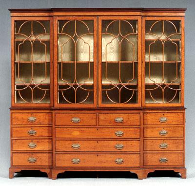 George III satinwood breakfront,