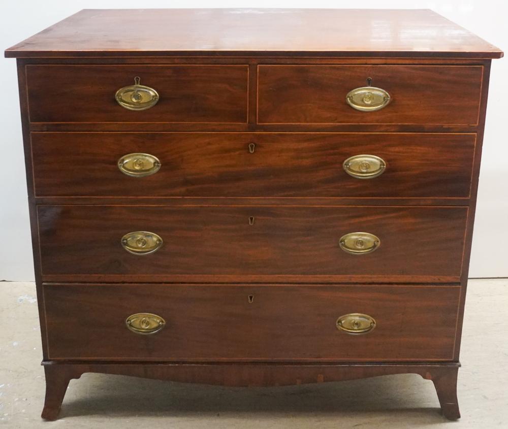 GEORGE III SATINWOOD INLAID CHEST