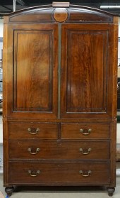 GEORGE III SATINWOOD INLAID MA