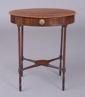 GEORGE III SATINWOOD-INLAID MA