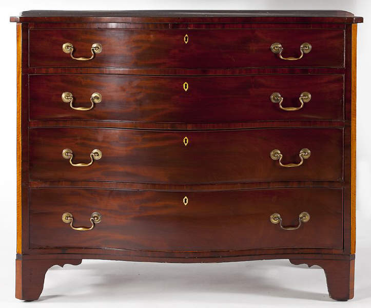 George III Serpentine Chest of