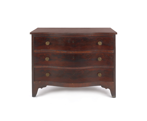 George III serpentine chest of