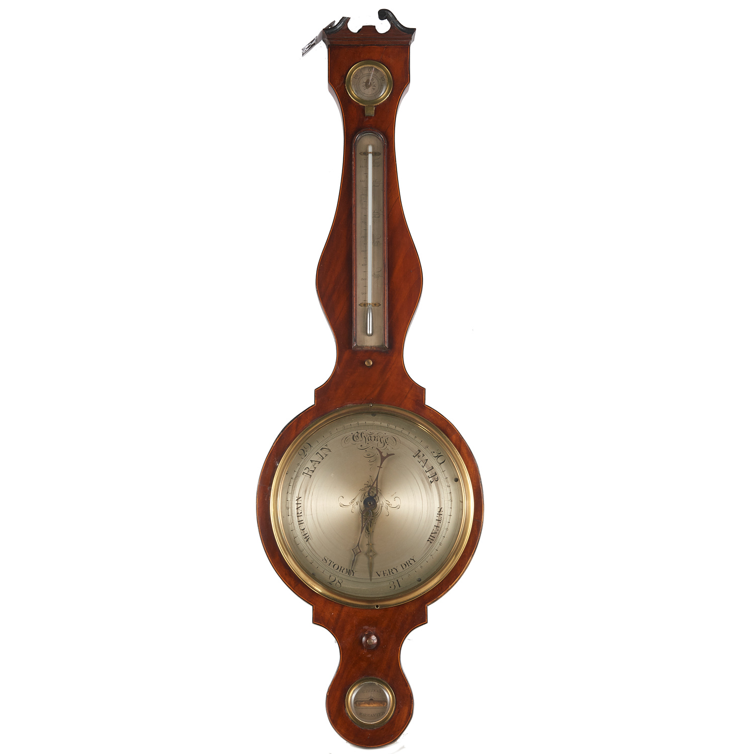 GEORGE III SIGNED MAHOGANY WHEEL