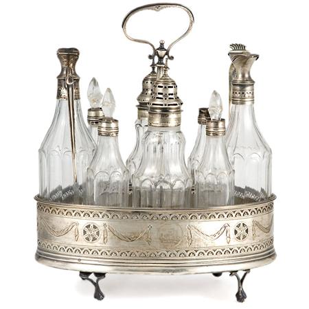George III Silver and Cut Glass