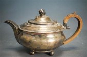 GEORGE III SILVER AND TREEN HA