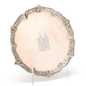 GEORGE III SILVER ARMORIAL SAL