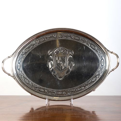 GEORGE III SILVER ARMORIAL TWO