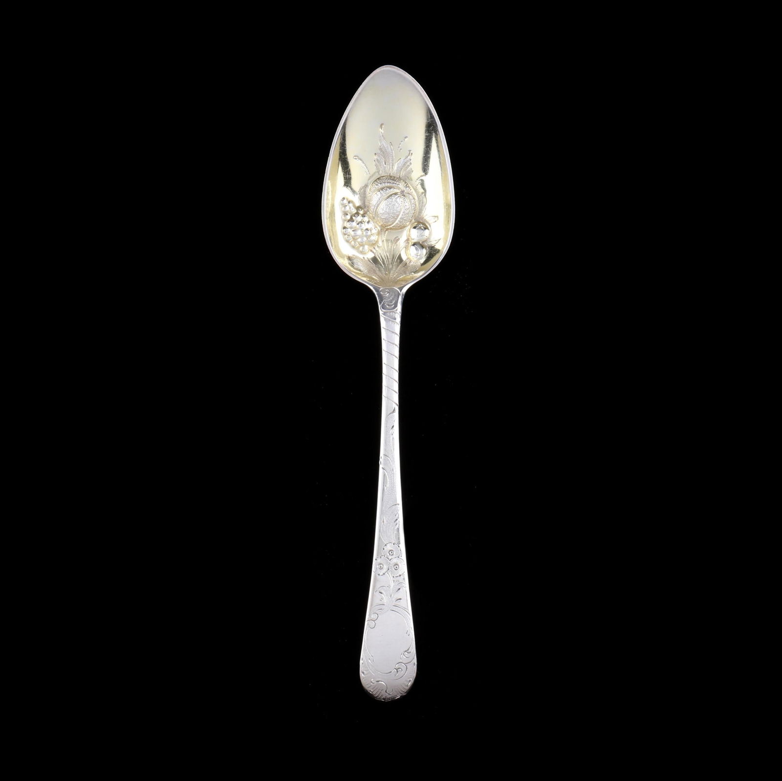 GEORGE III SILVER BERRY SPOONGeorge