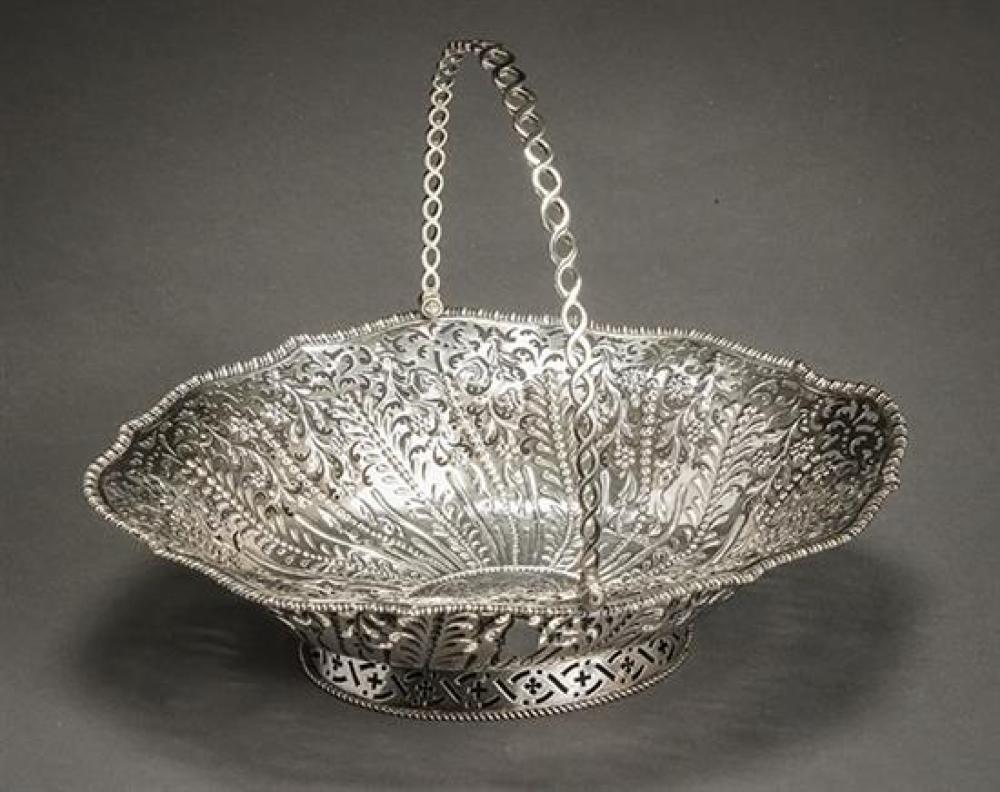 GEORGE III SILVER CAKE BASKET