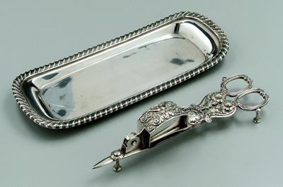 George III silver candle snuffer,