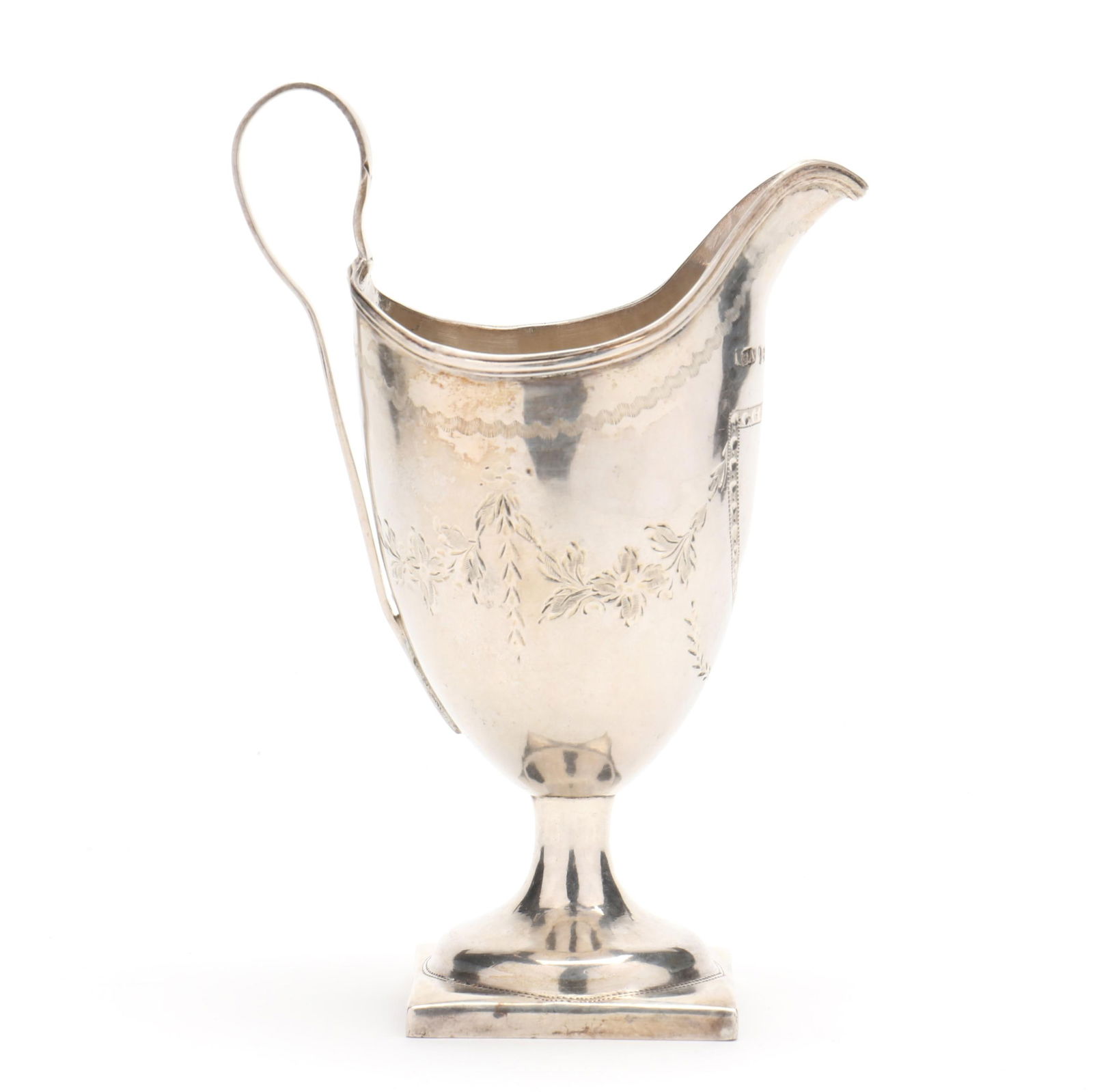 GEORGE III SILVER CREAM JUG, MARK